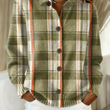 Noor™ | Camicetta a quadri in maglia in tonalità tenui