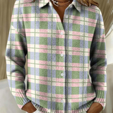 Alice™ | Camicetta a quadri in maglia in tonalità tenui