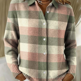 Isabel™ | Camicetta a quadri in maglia in tonalità tenui