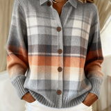 Anna™ | Camicetta a quadri in maglia in tonalità tenui