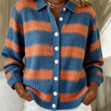 Livia™ | Camicetta a quadri in maglia in tonalità tenui