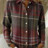 Emily™ | Camicetta a quadri in maglia in tonalità tenui