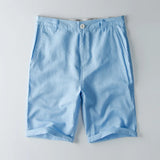 Shorts estivi da uomo - miscela di cotone - Fit rilassato - lunghezza del ginocchio con tasche