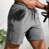 Uomini - Pantaloncini Estivi - Traspiranti e Elasticizzati - Chiusura con Cerniera