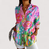 Annika™ | Blusa colorata con stampa