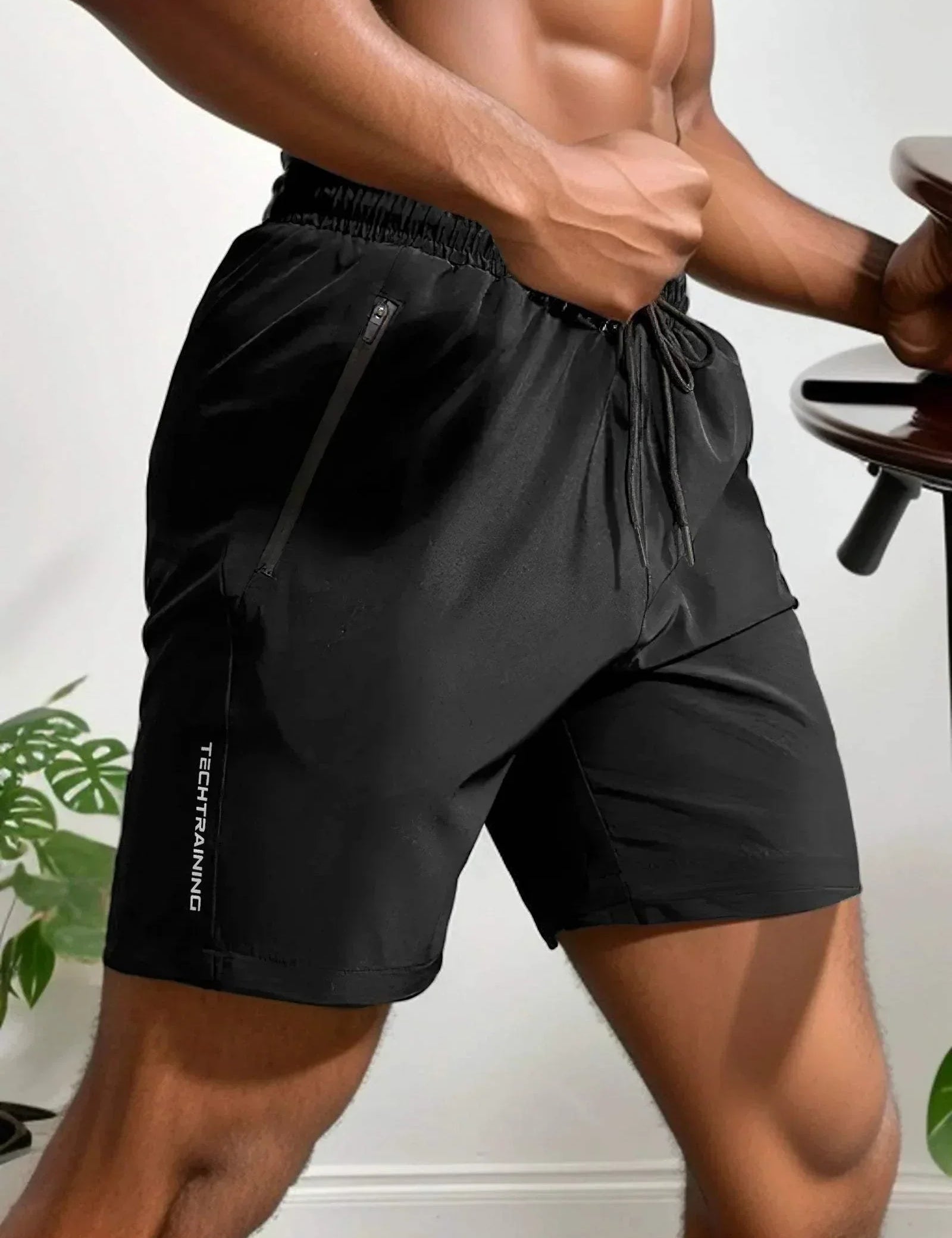 Uomini - Pantaloncini Estivi - Traspiranti e Elasticizzati - Chiusura con Cerniera