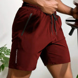 Uomini - Pantaloncini Estivi - Traspiranti e Elasticizzati - Chiusura con Cerniera