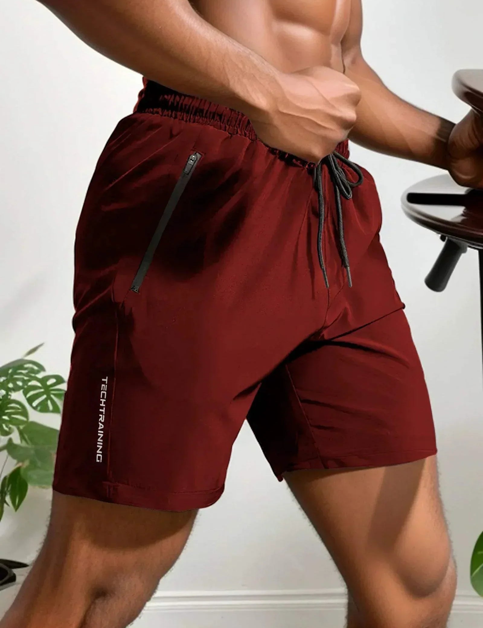 Uomini - Pantaloncini Estivi - Traspiranti e Elasticizzati - Chiusura con Cerniera