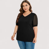 Ilse™ | Top trasparente con scollatura a V