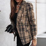 Elena | Blazer a quadri autunnale e senza tempo da donna