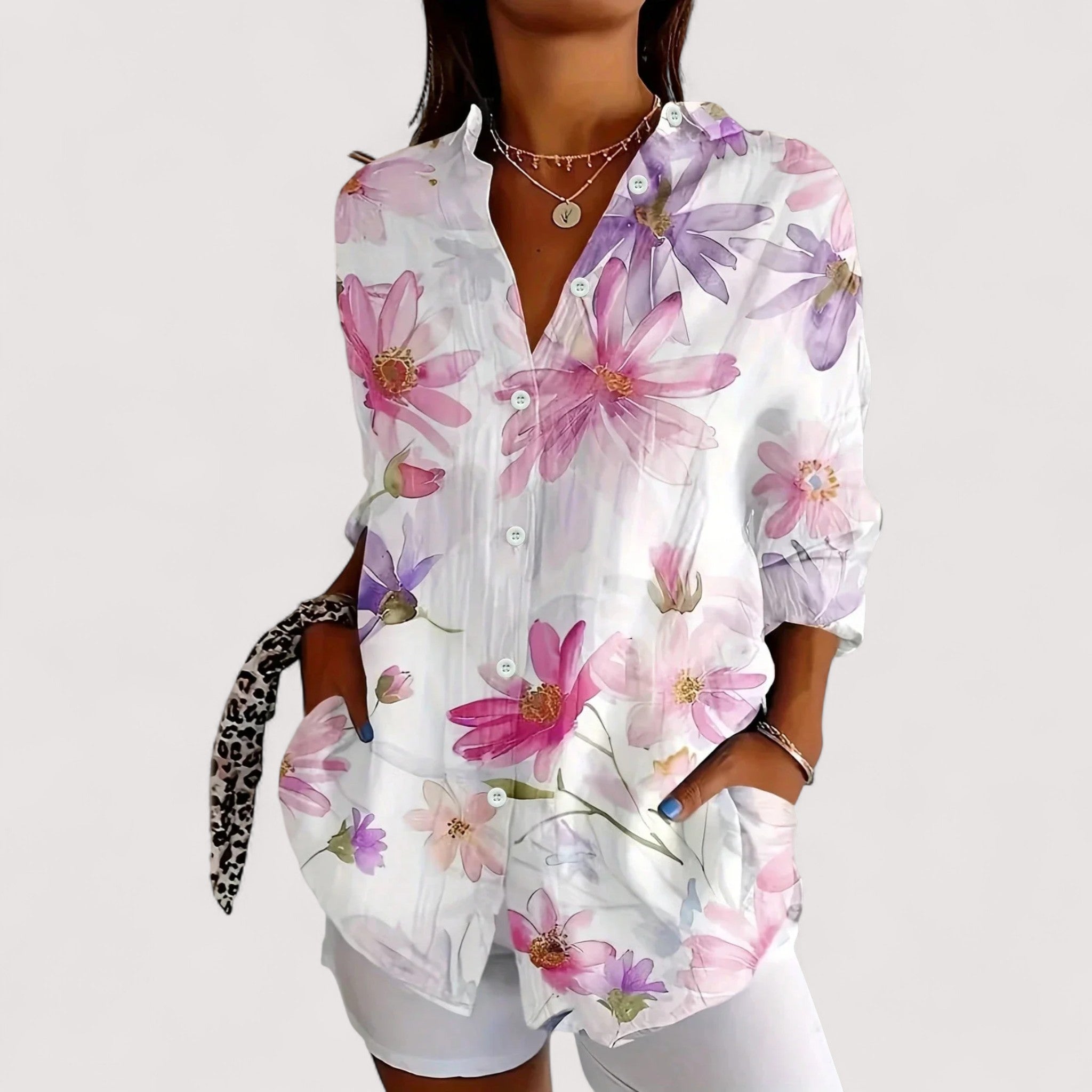 Annika™ | Blusa colorata con stampa