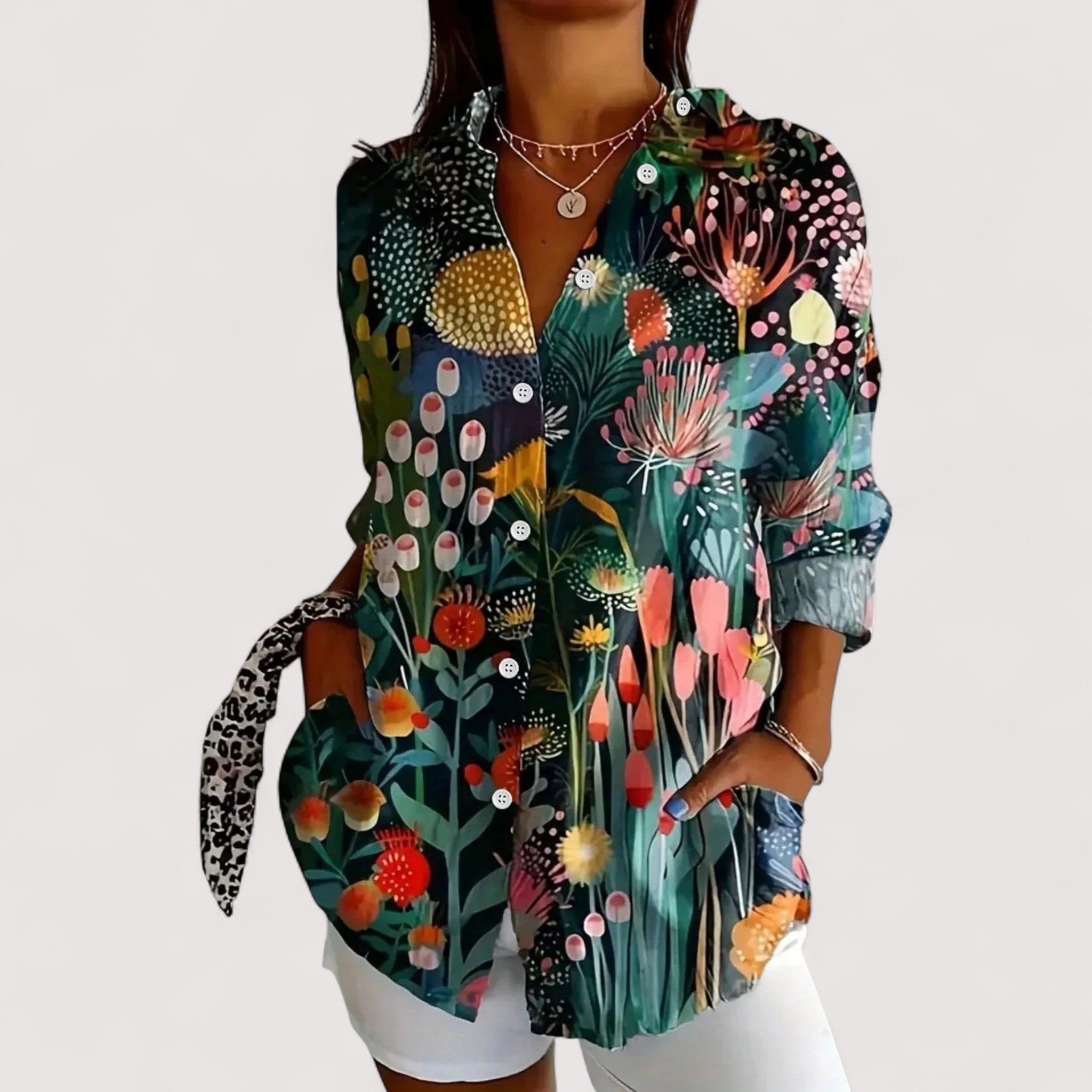 Annika™ | Blusa colorata con stampa