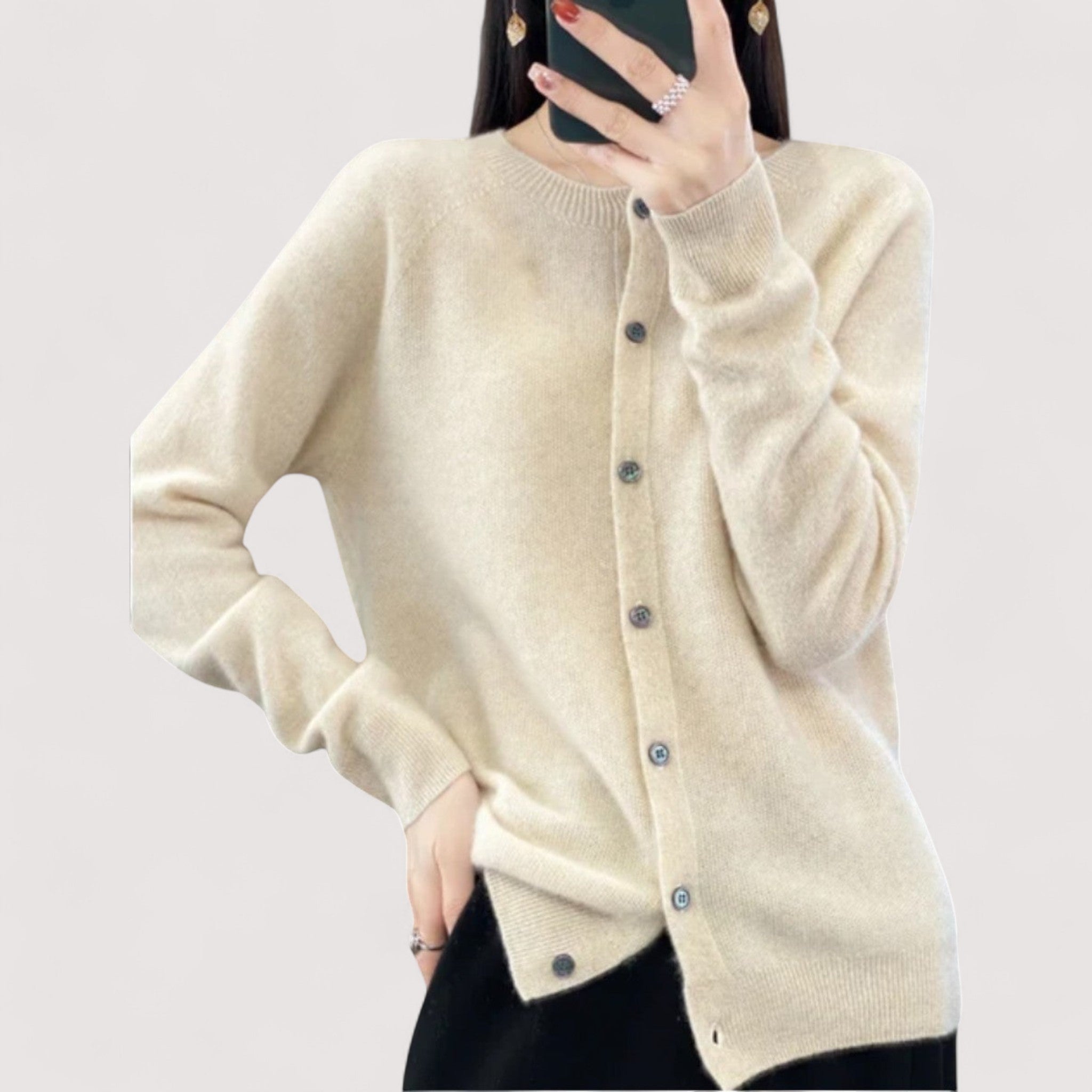 Darija™ – Morbido cardigan con bottoni