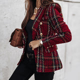Elena | Blazer a quadri autunnale e senza tempo da donna
