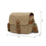 Ryder | Borsa a tracolla per fotocamera DSLR in tela di ispirazione vintage