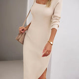 Elegante e chic: maxi abito autunnale in cotone Britney
