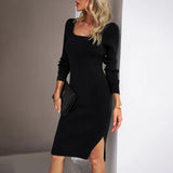Elegante e chic: maxi abito autunnale in cotone Britney