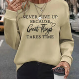 Stella | T-shirt autunnale alla moda con grafica sorprendente delle lettere