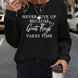Stella | T-shirt autunnale alla moda con grafica sorprendente delle lettere