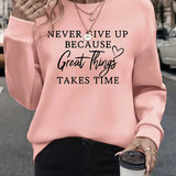Stella | T-shirt autunnale alla moda con grafica sorprendente delle lettere