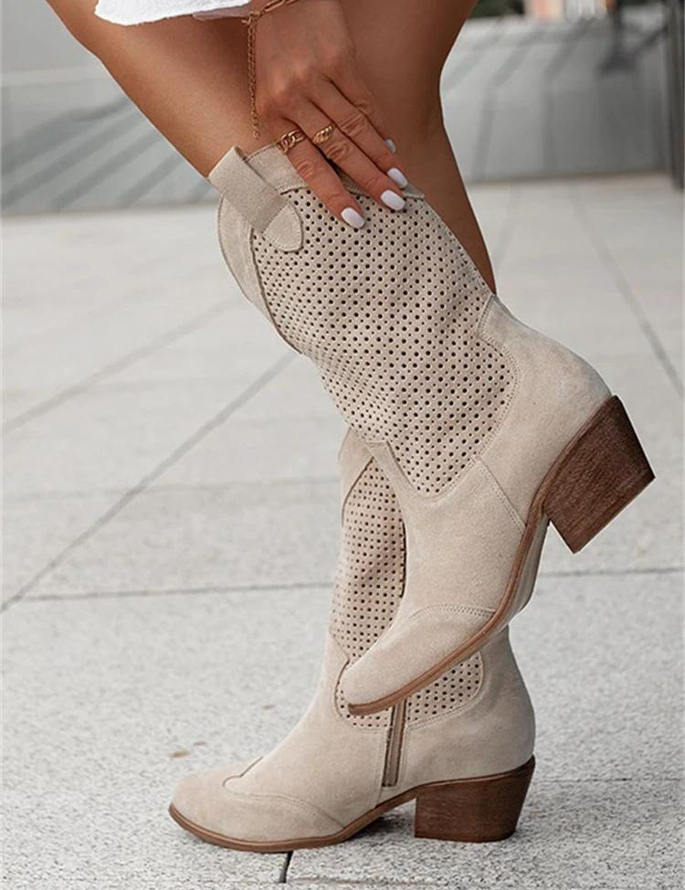 Stivali da cowboy classici da donna | Traspiranti e adatti per l'autunno
