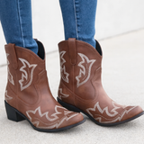 Stivali da cowboy ricamati per donna | Autunno