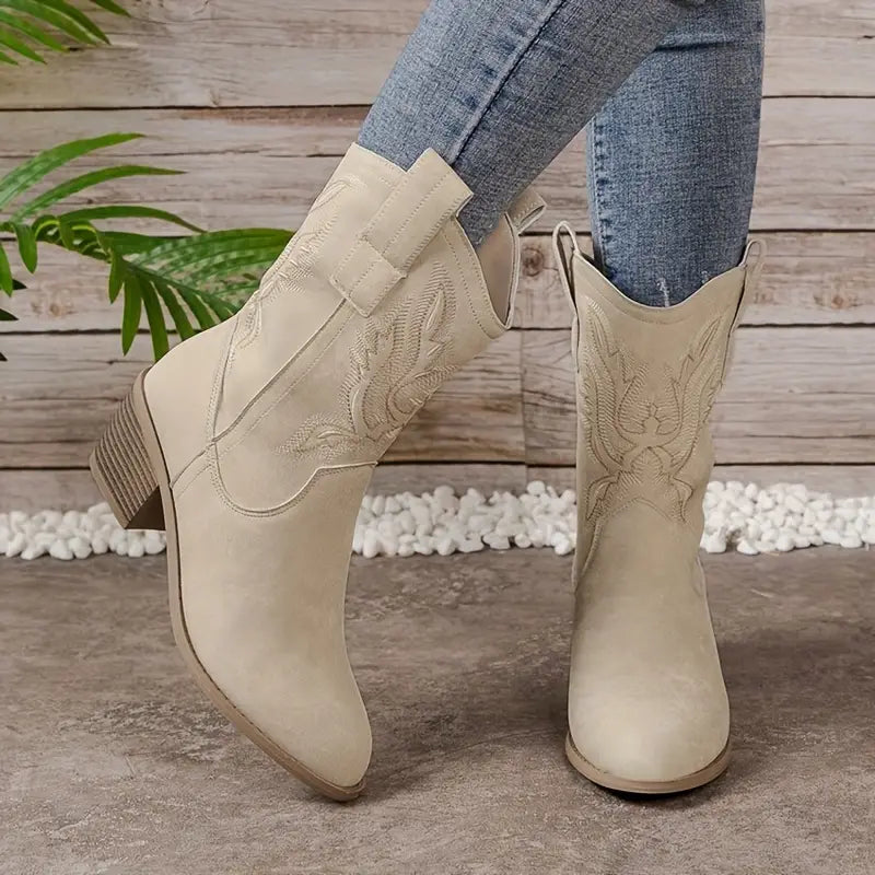 Stivali da cowgirl da donna con tacco | Comodi per l'autunno