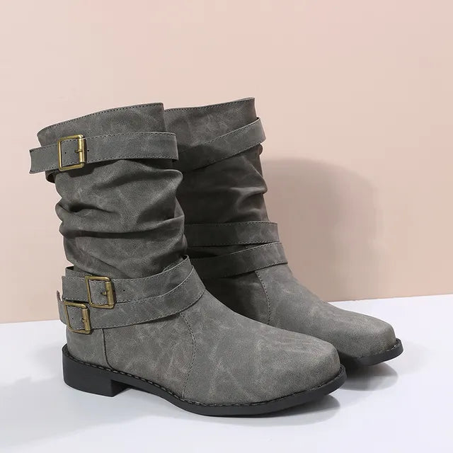 Stivali da donna a metà polpaccio autunnali | Scarpe Dirndl