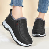 Stivali invernali alla moda per donna con cerniera | Slip-on caldi