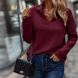 Eleganza autunnale: maglione con zip a coste