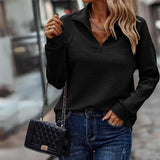 Eleganza autunnale: maglione con zip a coste