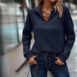 Eleganza autunnale: maglione con zip a coste