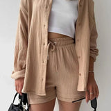 Elegante set estivo di top e pantaloncini abbinati HAZEL