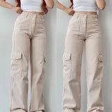 Eleganti pantaloni cargo da donna con pratiche tasche di AYLA per l'autunno