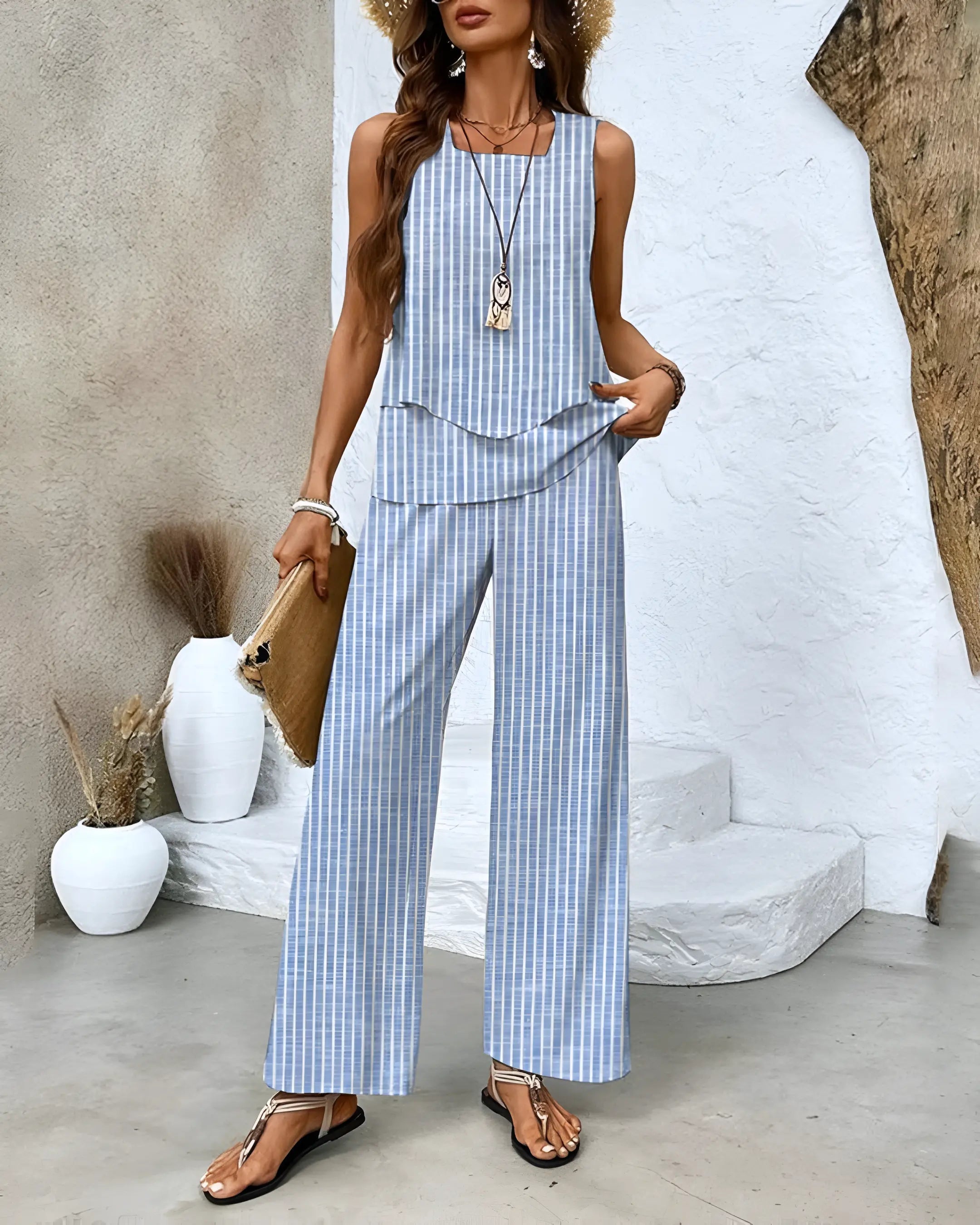 Completo autunnale chic in due pezzi di Tiffany per l'autunno