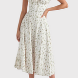 Betania | Abito a corsetto midi autunnale comodo ed elegante