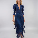 Sofia | Abito con Frange Elegante