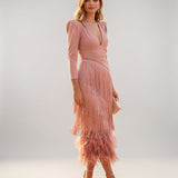 Sofia | Abito con Frange Elegante