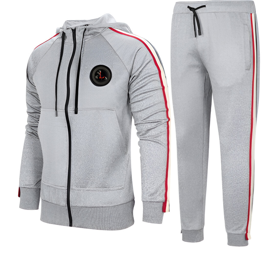 GIUDA | Elegante completo autunnale a righe in 2 pezzi