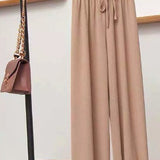 ALLEATO | Pantaloni invernali casual chic con coulisse a righe verticali per uno stile disinvolto