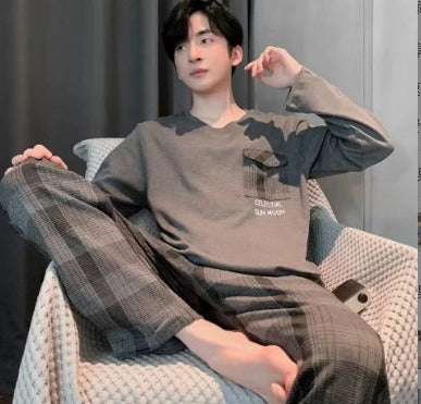 Aumenta il tuo comfort estivo: set pigiama di lusso da uomo WILLIAM