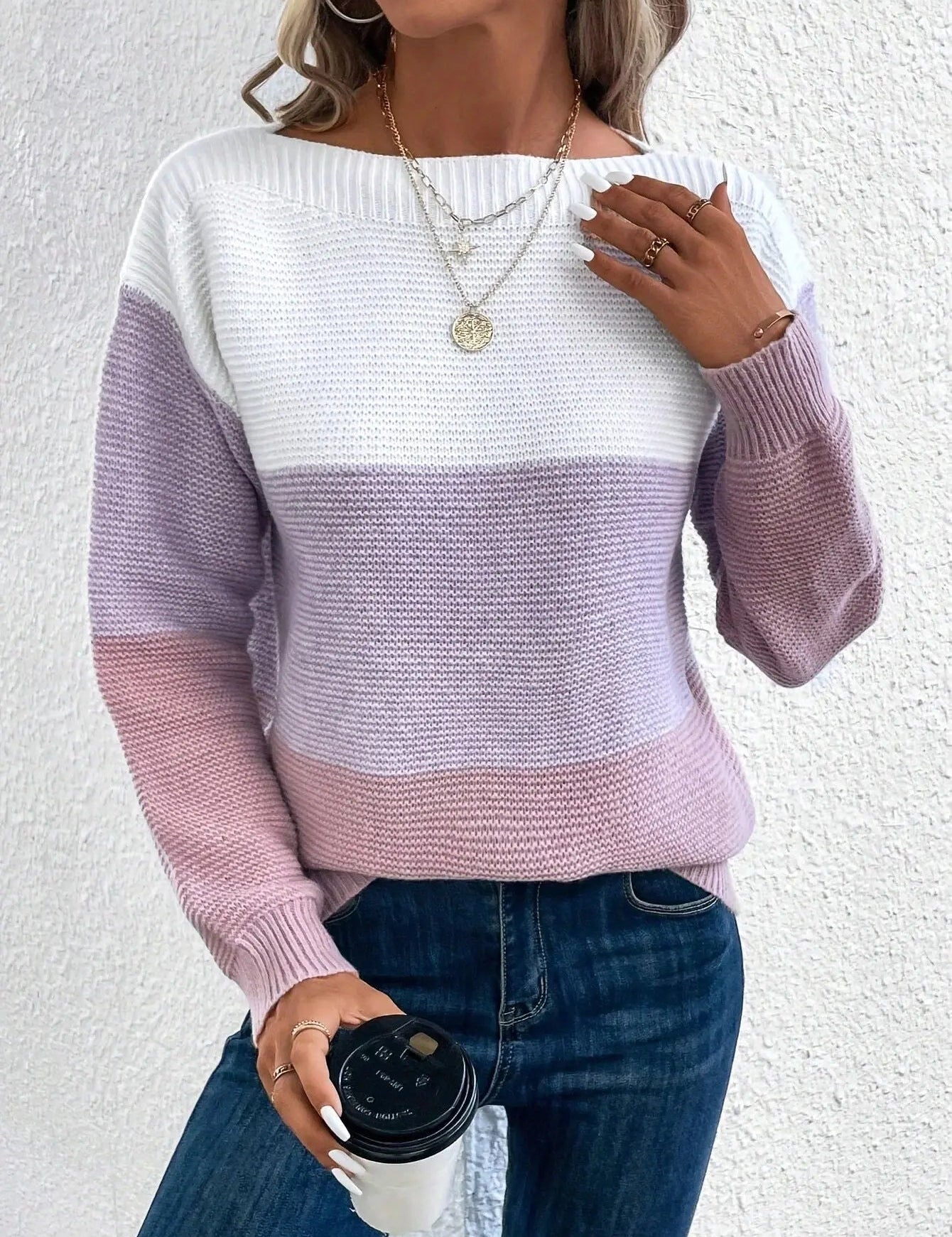 YASMINE | Maglione chic lavorato a maglia autunnale con stile