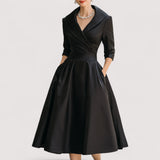 Lorenza™ | Midi-Satin-Abito