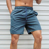 Short estivi mentali maschili - Fit facile e rilassato - vita elastica con cordone - sopra il ginocchio