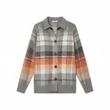 Anna™ | Camicetta a quadri in maglia in tonalità tenui