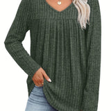 Ellia | Blusa in maglia leggera con scollo a V