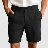 Pantaloni Corti Estivi in Cotone e Lino da Uomo