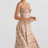 Betania | Abito a corsetto midi autunnale comodo ed elegante