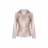 Charlotte™ | Blusa in satin con scollo a V