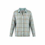 Clara™ | Camicetta a quadri in maglia in tonalità tenui